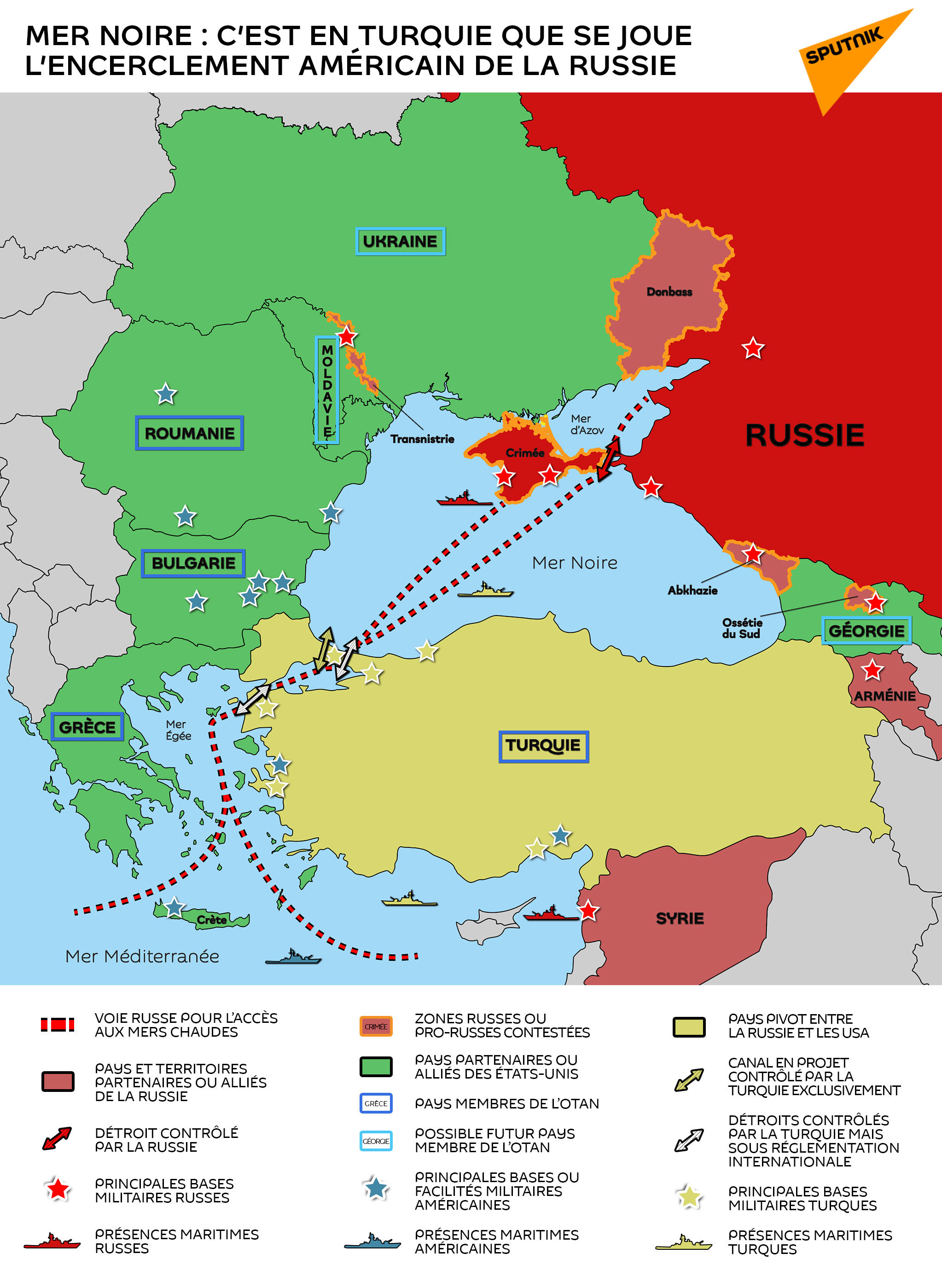 Mer Noire : c'est en Turquie que se joue l'encerclement américain de la Russie - Sputnik Afrique, 1920, 15.06.2021