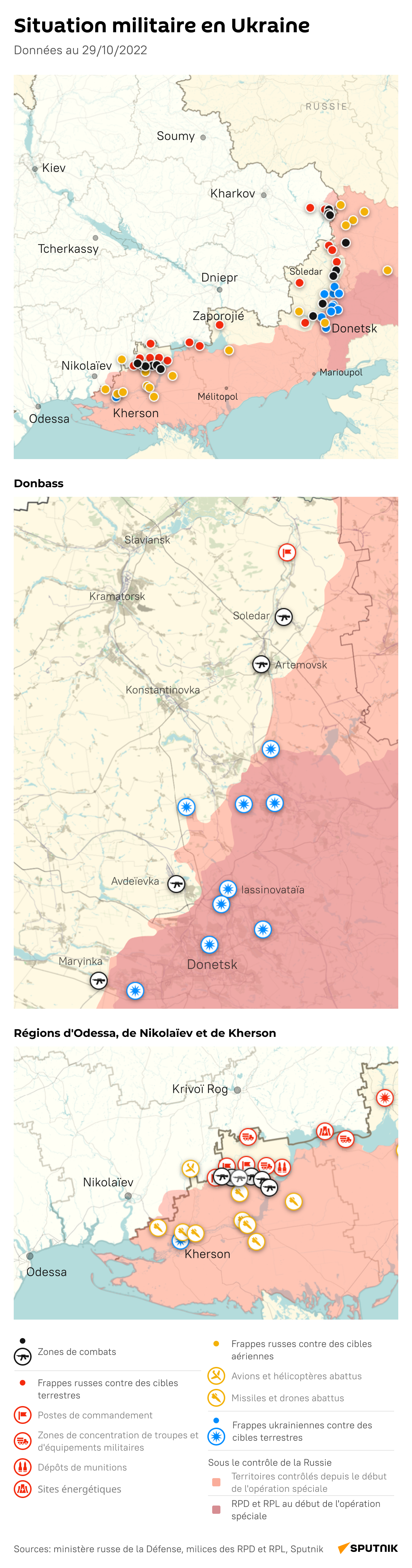 Situation militaire en Ukraine, le 29 octobre 2022  - Sputnik Afrique