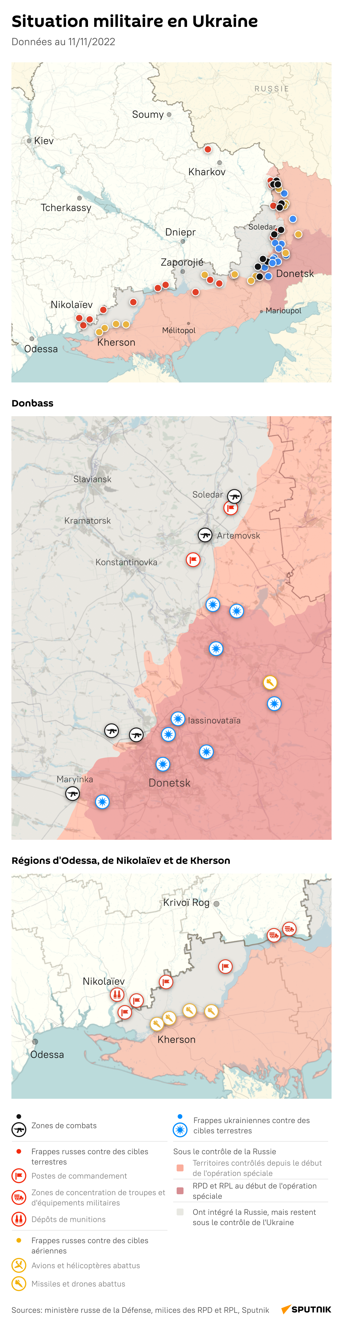 Situation militaire en Ukraine, le 11 novembre 2022 - Sputnik Afrique