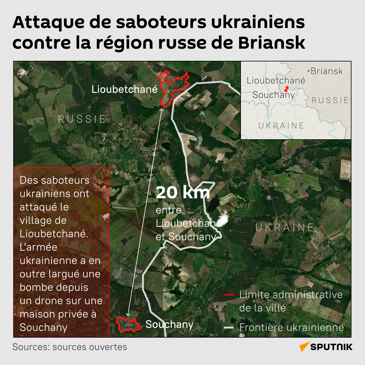 Attaque de saboteurs ukrainiens contre la région russe de Briansk - Sputnik Afrique