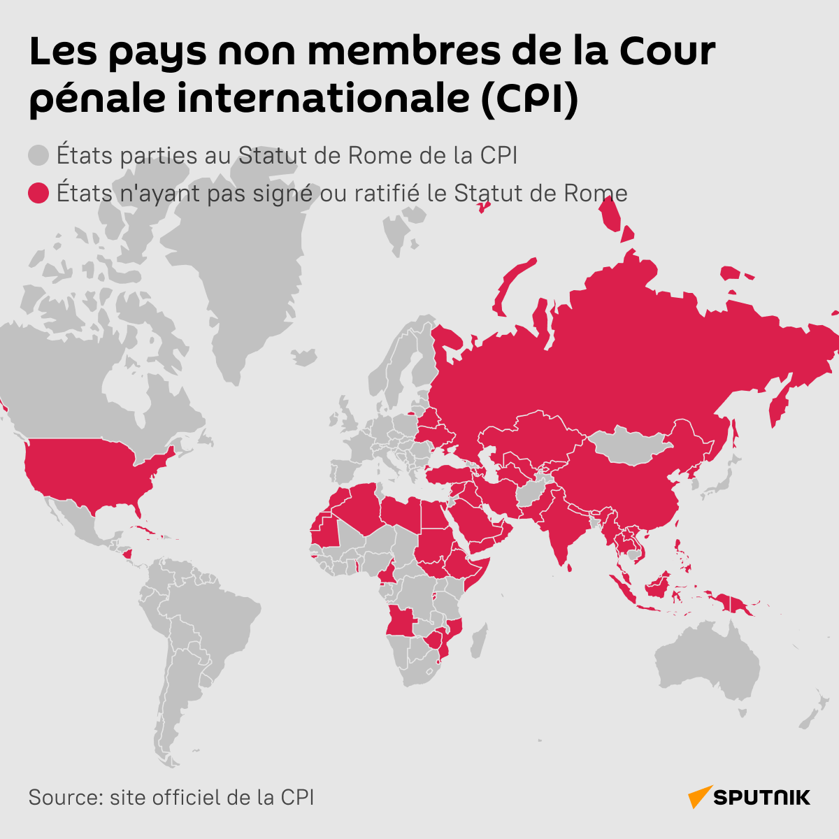 Les pays non membres de la Cour pénale internationale (CPI) - Sputnik Afrique