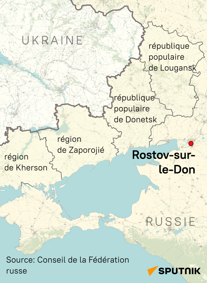 Rostov-sur-le-Don sur la carte - Sputnik Afrique