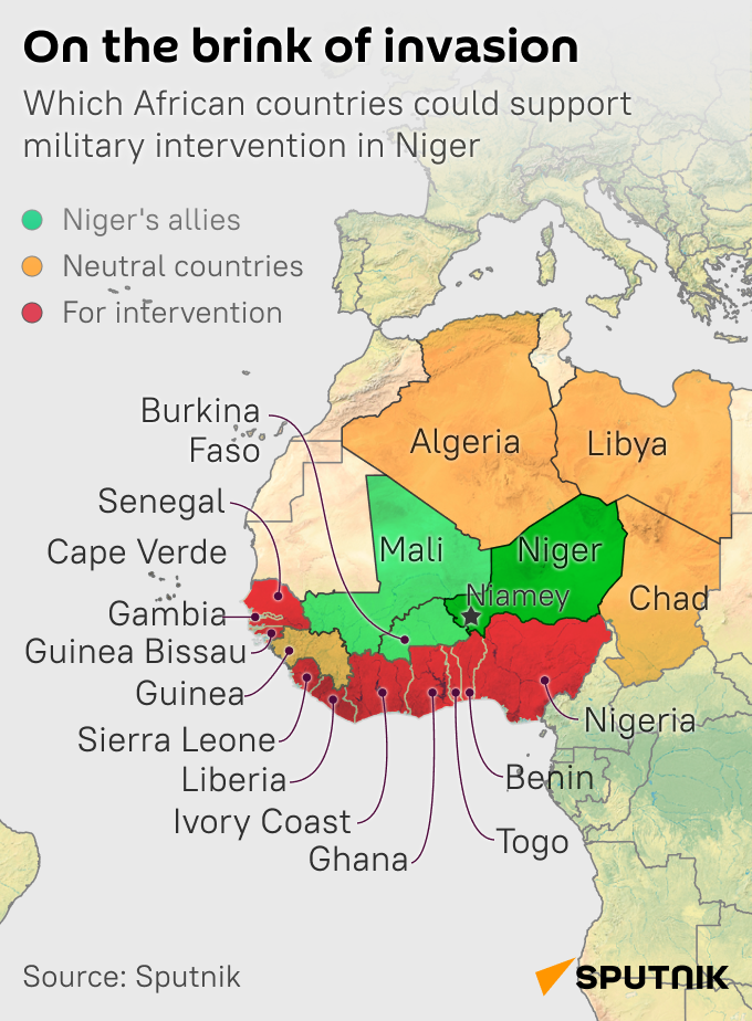 Which African countries could support military intervention in Niger? - Sputnik Africa