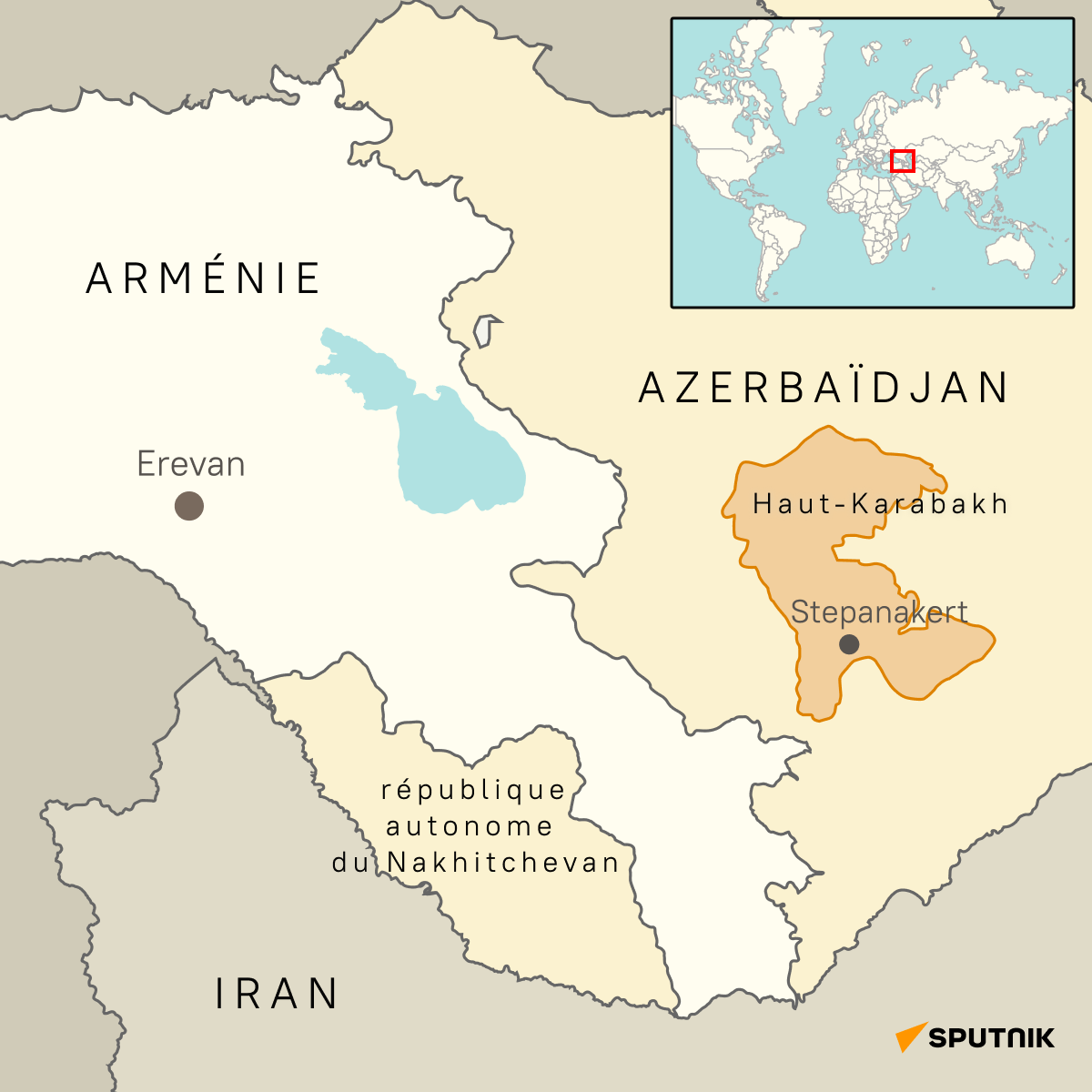 Le Haut Karabakh, carte, infographie - Sputnik Afrique