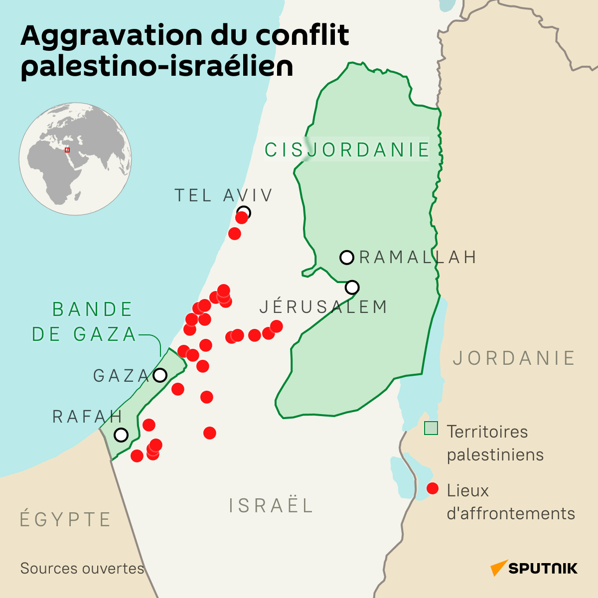 Aggravation du conflit palestino-israélien, le 7 octobre 2023 - Sputnik Afrique
