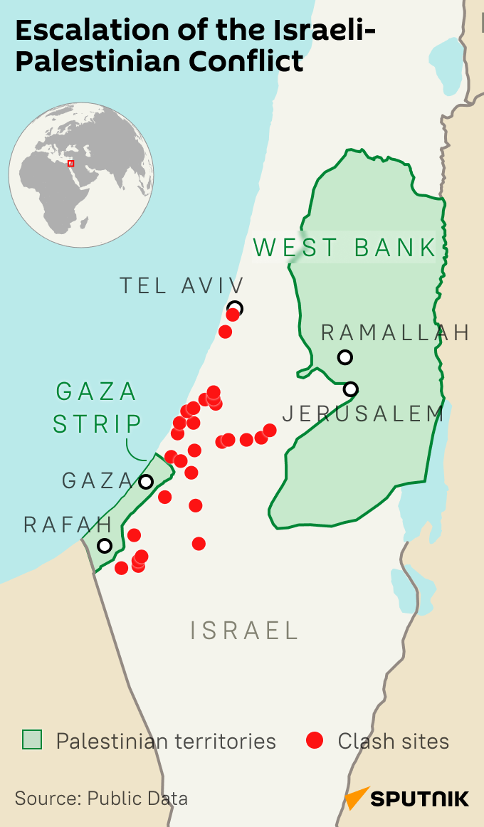 Military escalation in Gaza Strip area - Sputnik Africa