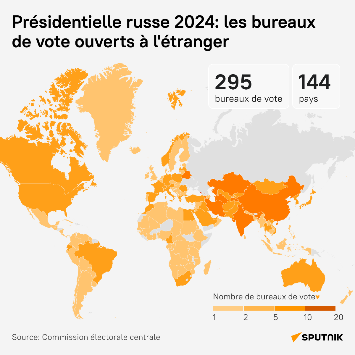 Présidentielle russe 2024: les bureaux de vote ouverts à l'étranger - Sputnik Afrique