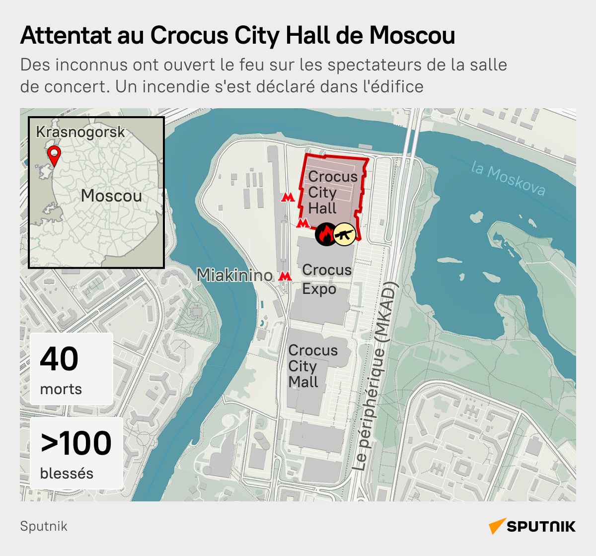 Attentat au Crocus City Hall de Moscou - Sputnik Afrique