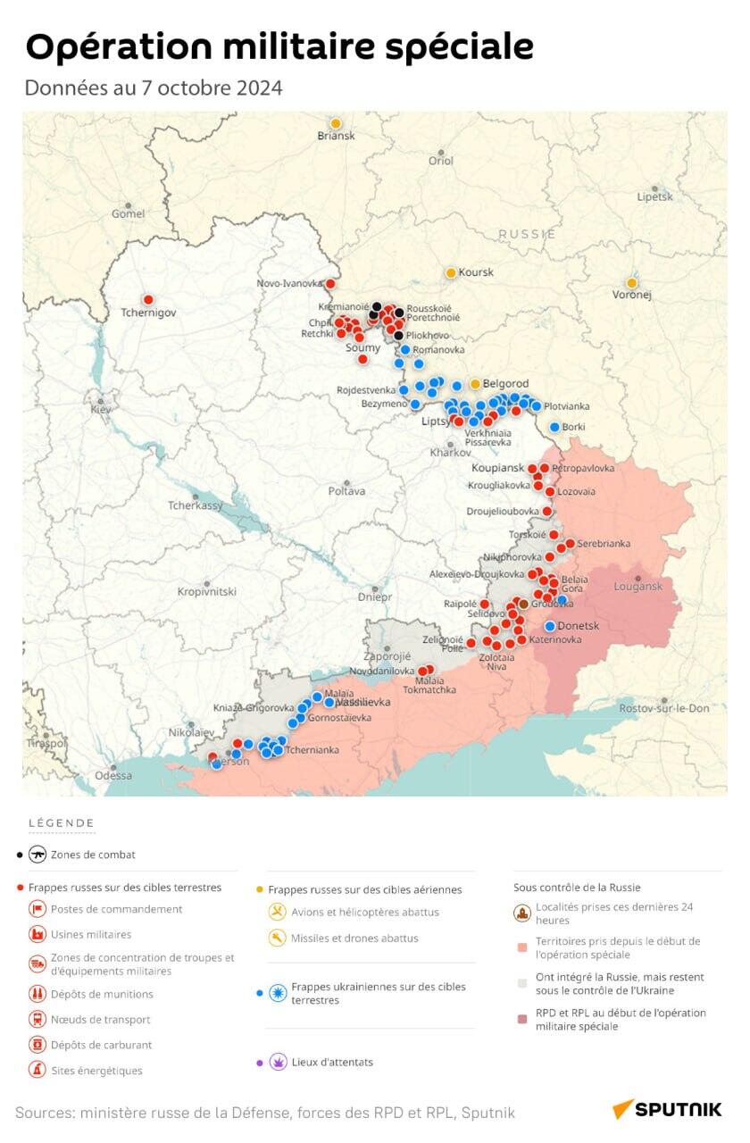 Opération militaire spéciale russe, données au 4 octobre 2024 - Sputnik Afrique