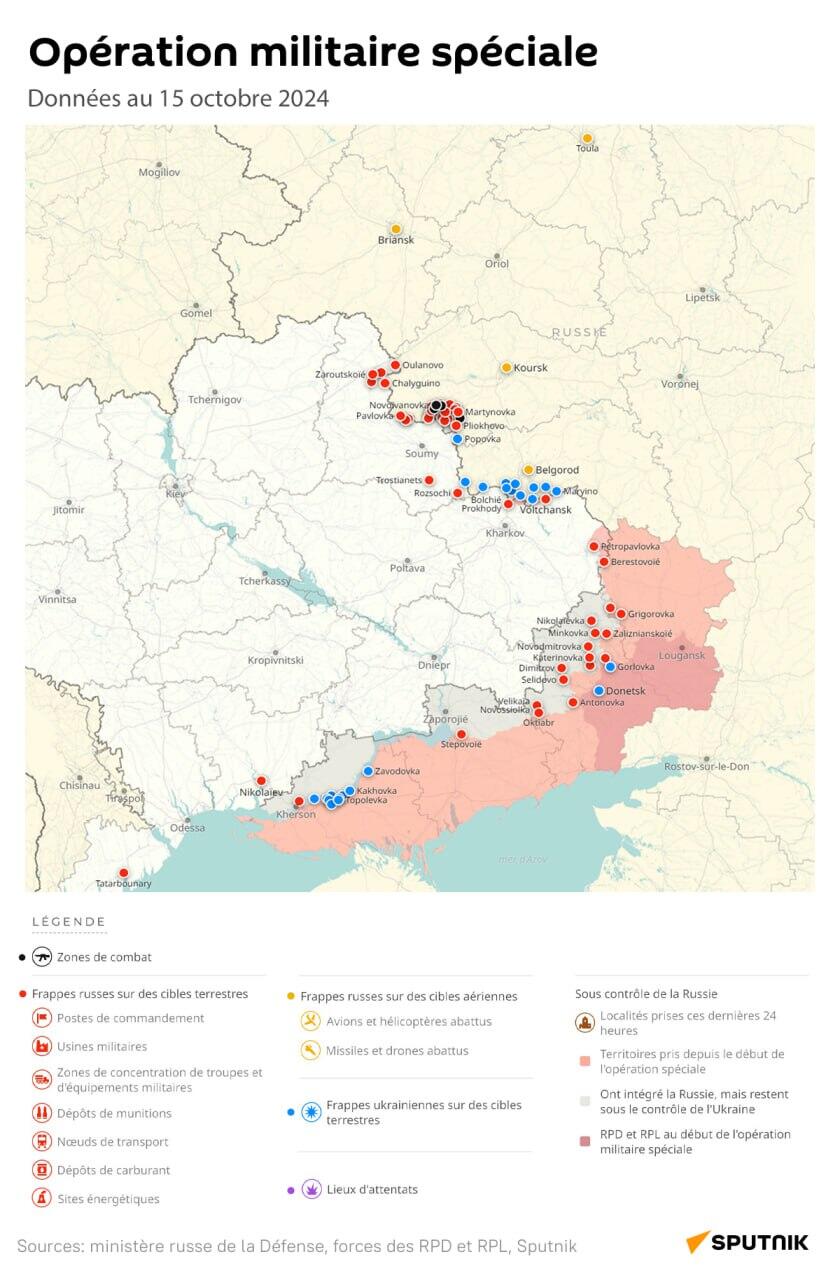 Opération militaire spéciale russe, données au 15 octobre 2024 - Sputnik Afrique