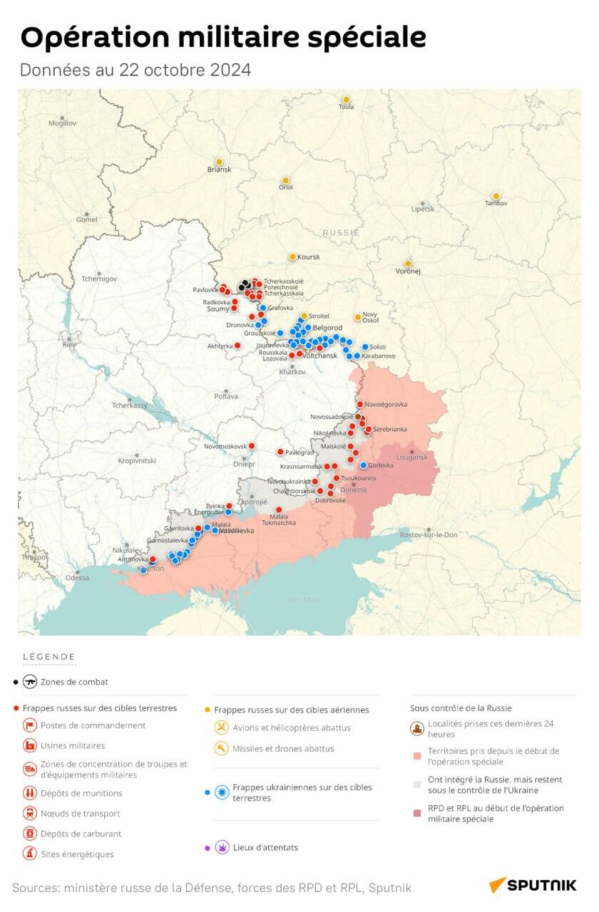 Opération militaire spéciale russe, données au 22 octobre 2024 - Sputnik Afrique