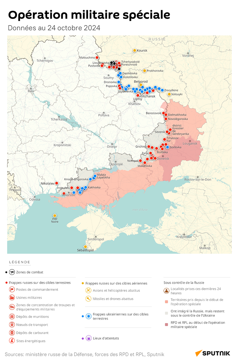 Opération militaire spéciale russe, données au 24 octobre 2024 - Sputnik Afrique