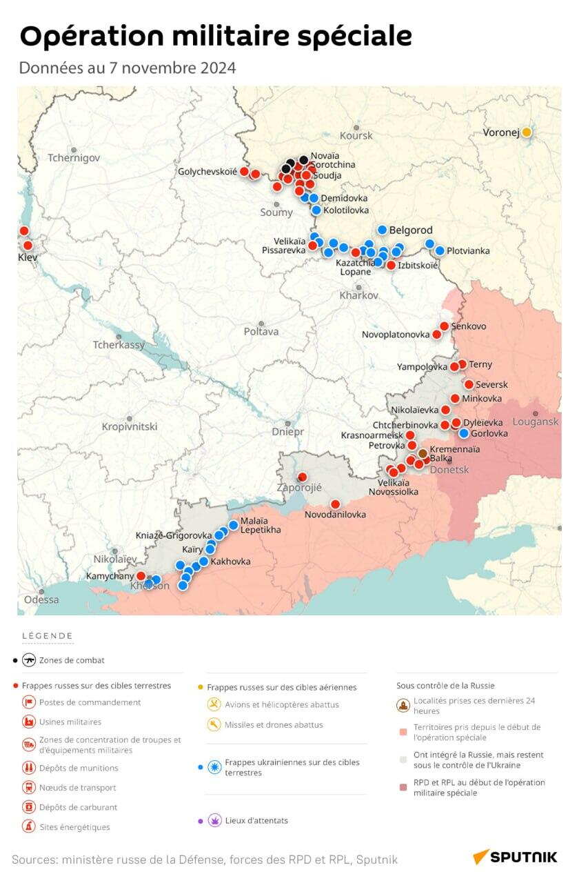 Opération militaire spéciale russe, données au 7 novembre 2024 - Sputnik Afrique