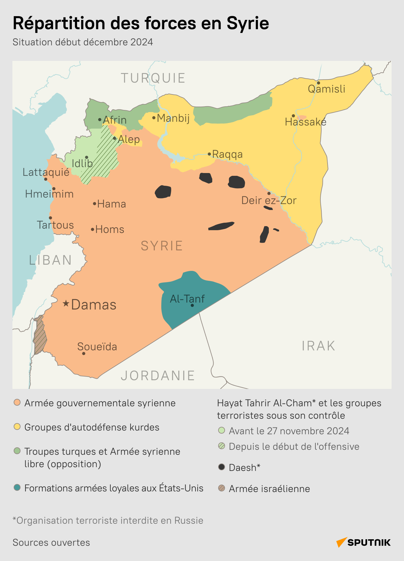 Répartition des forces en Syrie - Sputnik Afrique