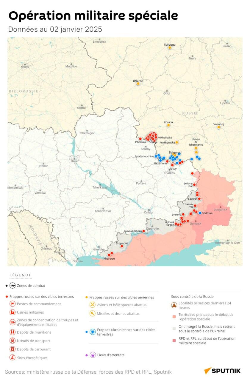 Opération militaire spéciale russe, données au 2 janvier 2025 - Sputnik Afrique