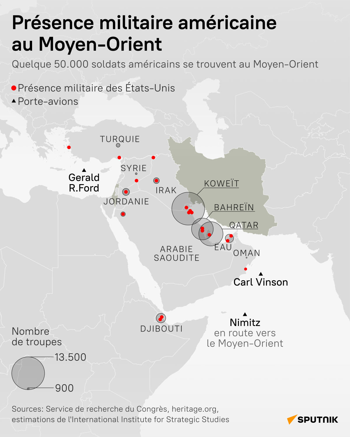 Présence militaire américaine au Moyen-Orient - Sputnik Afrique