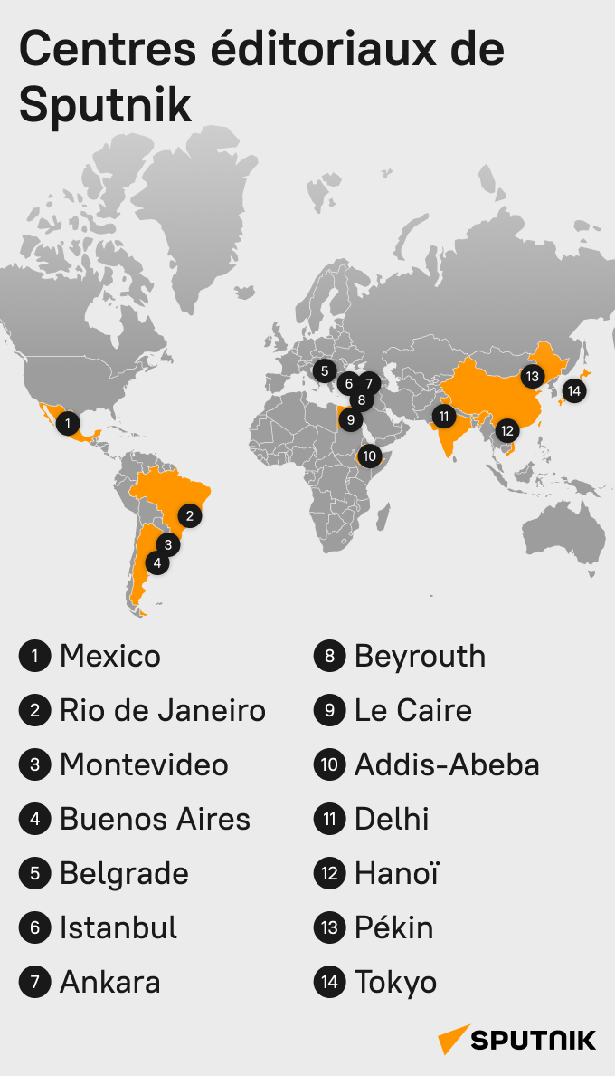 Centres éditoriaux de Sputnik - Sputnik Afrique