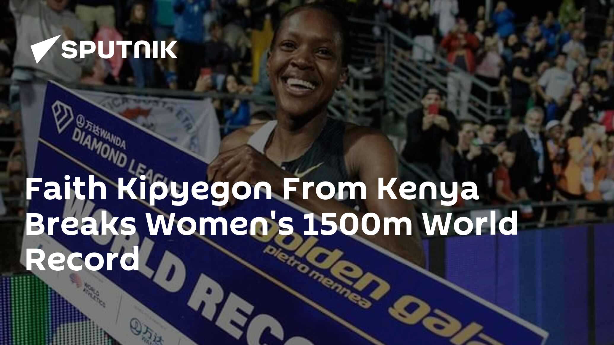 Faith Kipyegon From Kenya Breaks Women's 1500m World Record