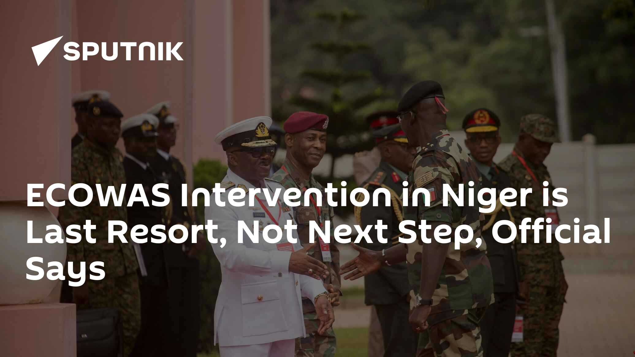 ECOWAS Intervention In Niger Is Last Resort, Not Next Step, Official ...