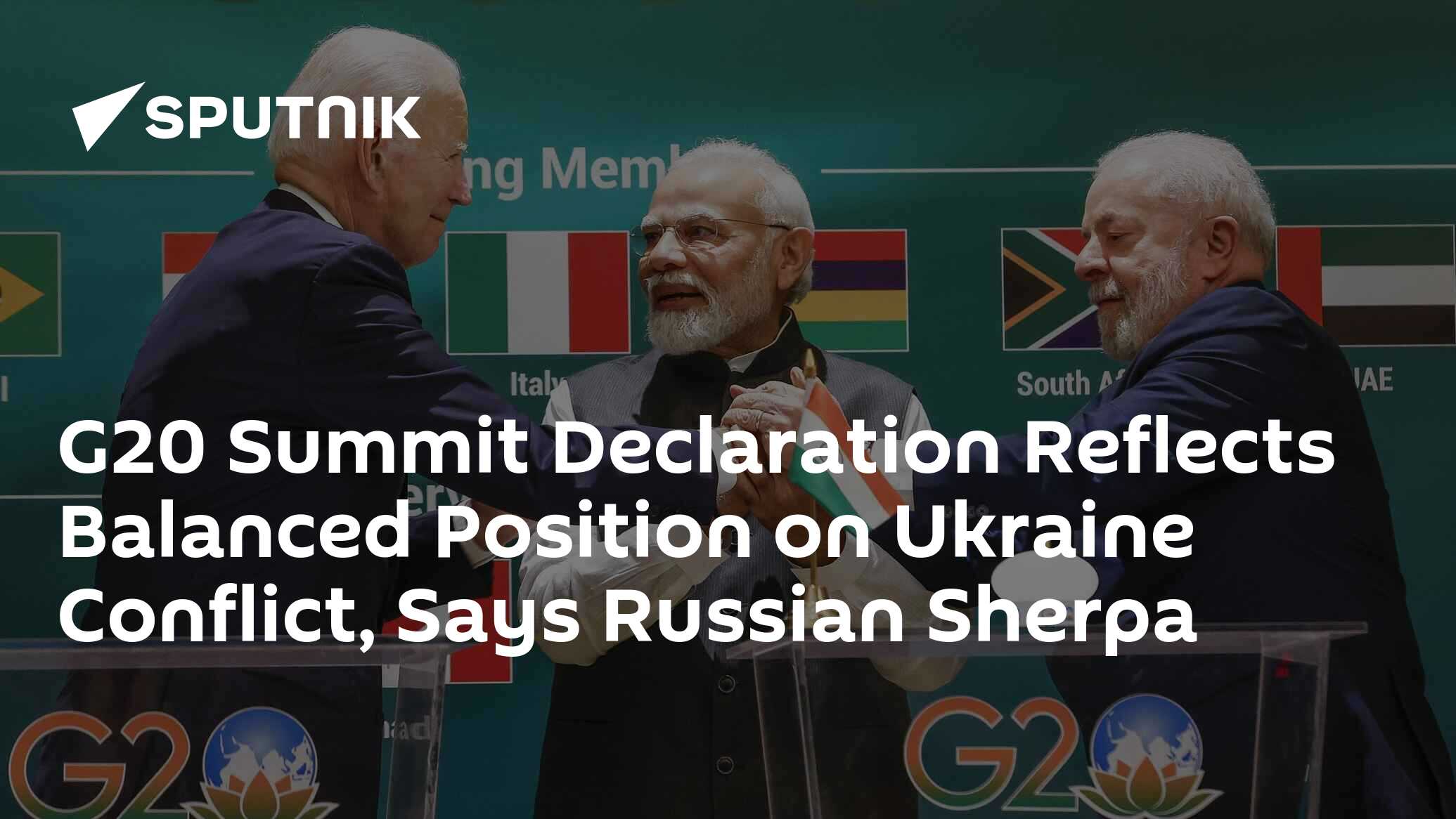 G20 Summit Declaration Reflects Balanced Position On Ukraine Conflict ...