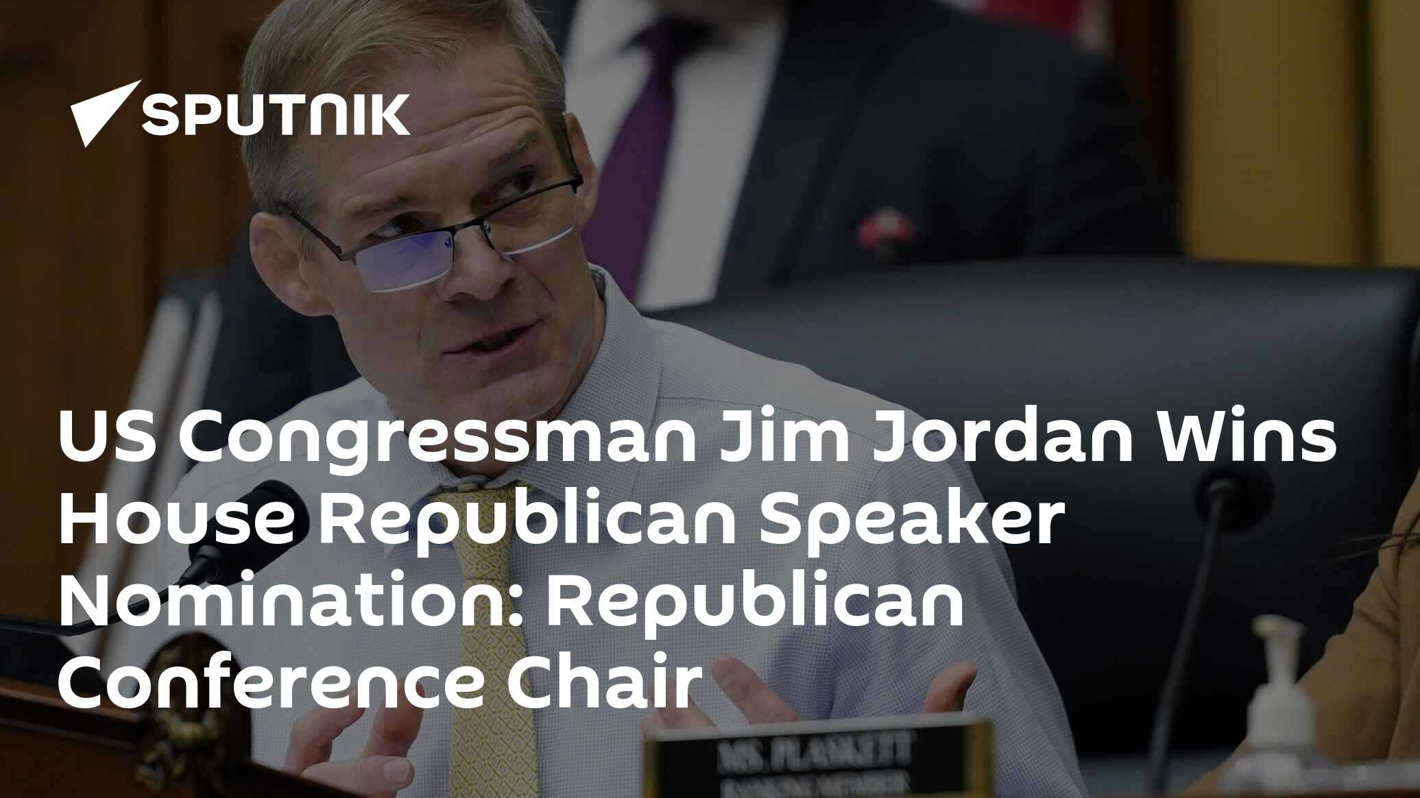 US Congressman Jim Jordan Wins House Republican Speaker Nomination ...