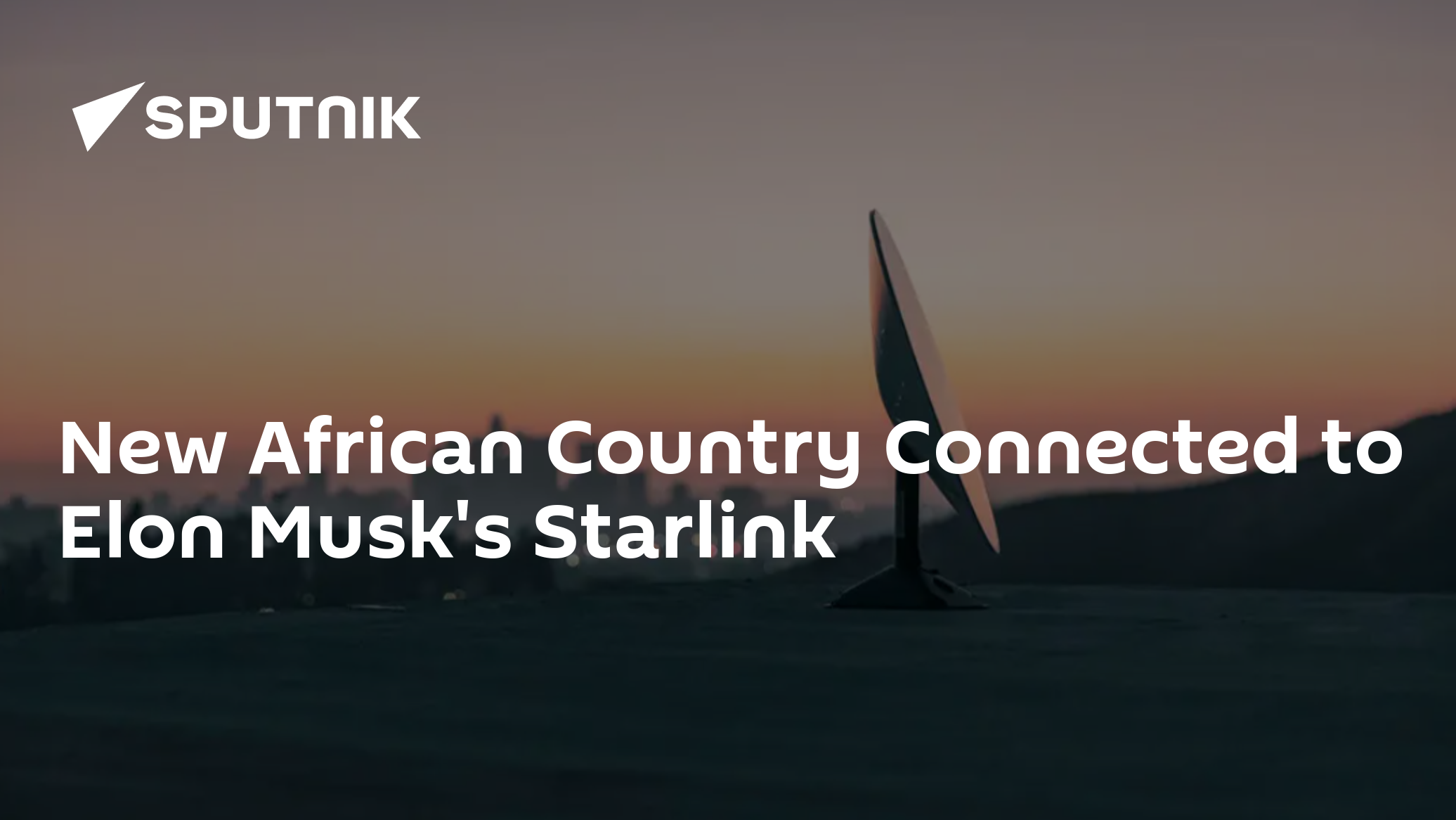 New African Country Connected to Elon Musk's Starlink - 04.11.2023 ...