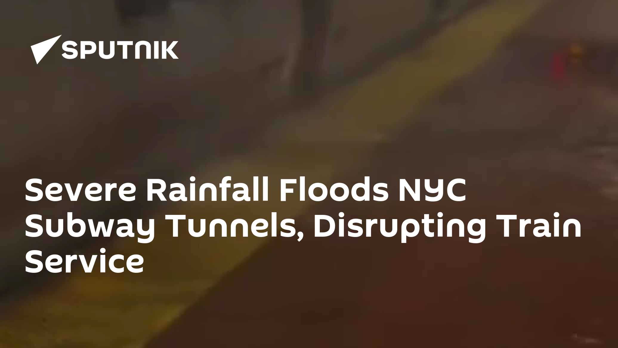 Severe Rainfall Floods NYC Subway Tunnels, Disrupting Train Service ...