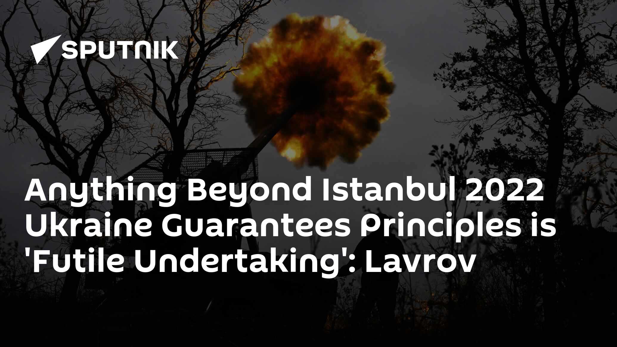 Anything Beyond Istanbul 2022 Ukraine Guarantees Principles is 'Futile Undertaking': Lavrov