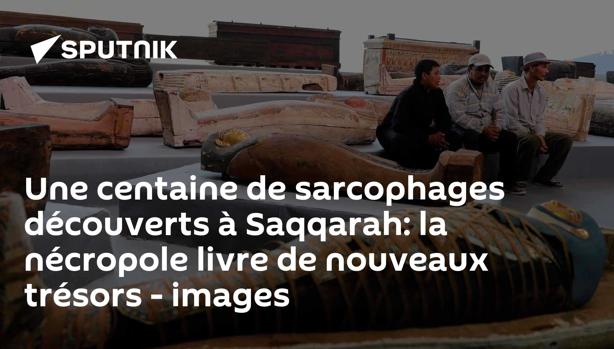 Une centaine de sarcophages découverts à Saqqarah: la nécropole livre