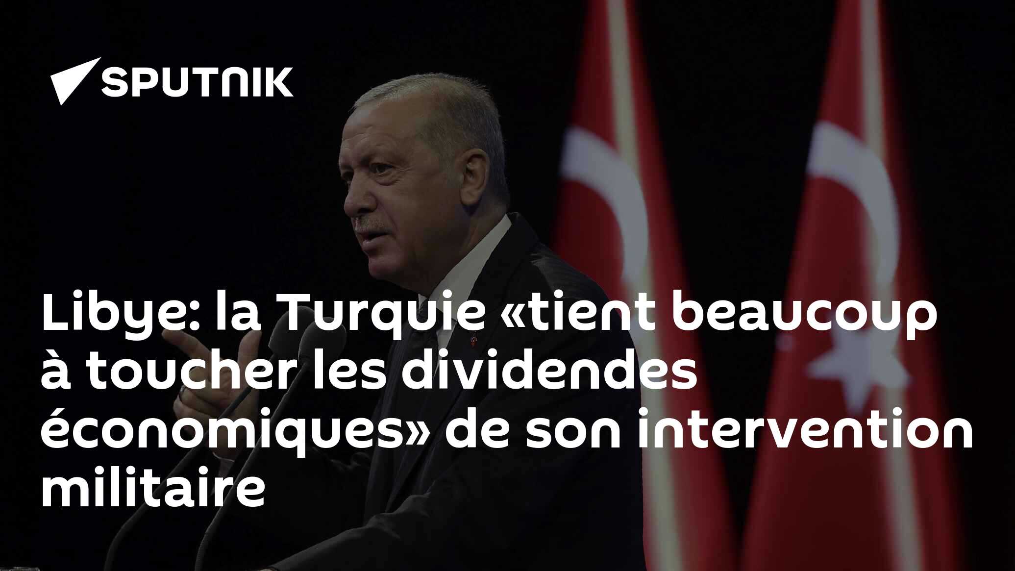 Libye: la Turquie «tient beaucoup à toucher les dividendes économiques» de son intervention militaire