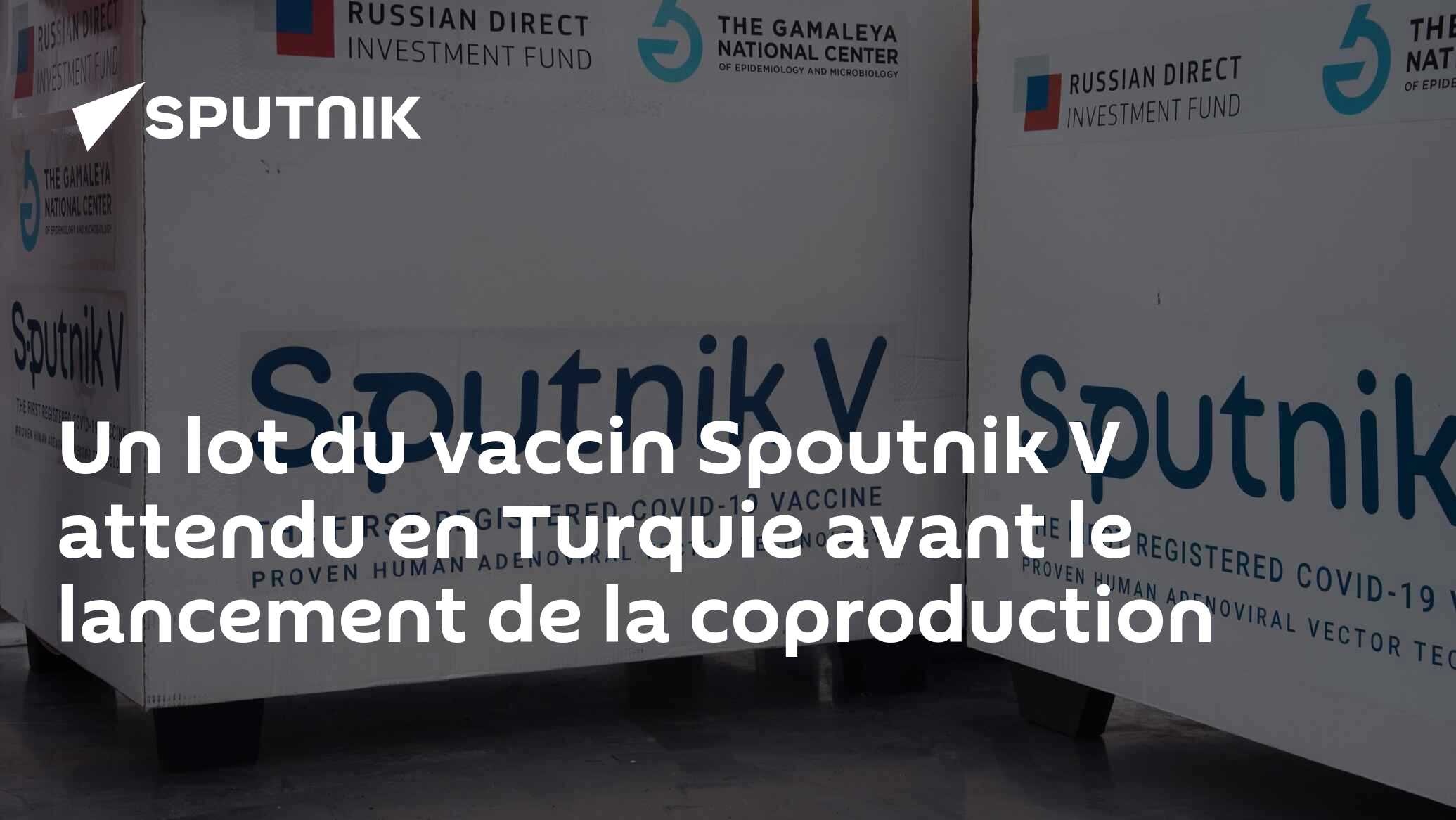 Un lot du vaccin Spoutnik V attendu en Turquie avant le lancement de la coproduction