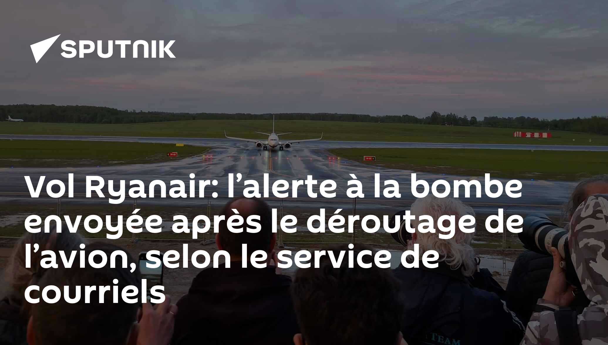 Vol Ryanair: l’alerte à la bombe envoyée après le déroutage de l’avion, selon le service de courriels