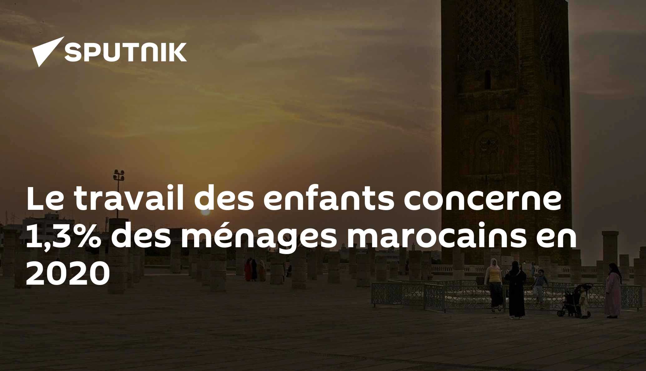Le travail des enfants concerne 1,3% des ménages marocains en 2020