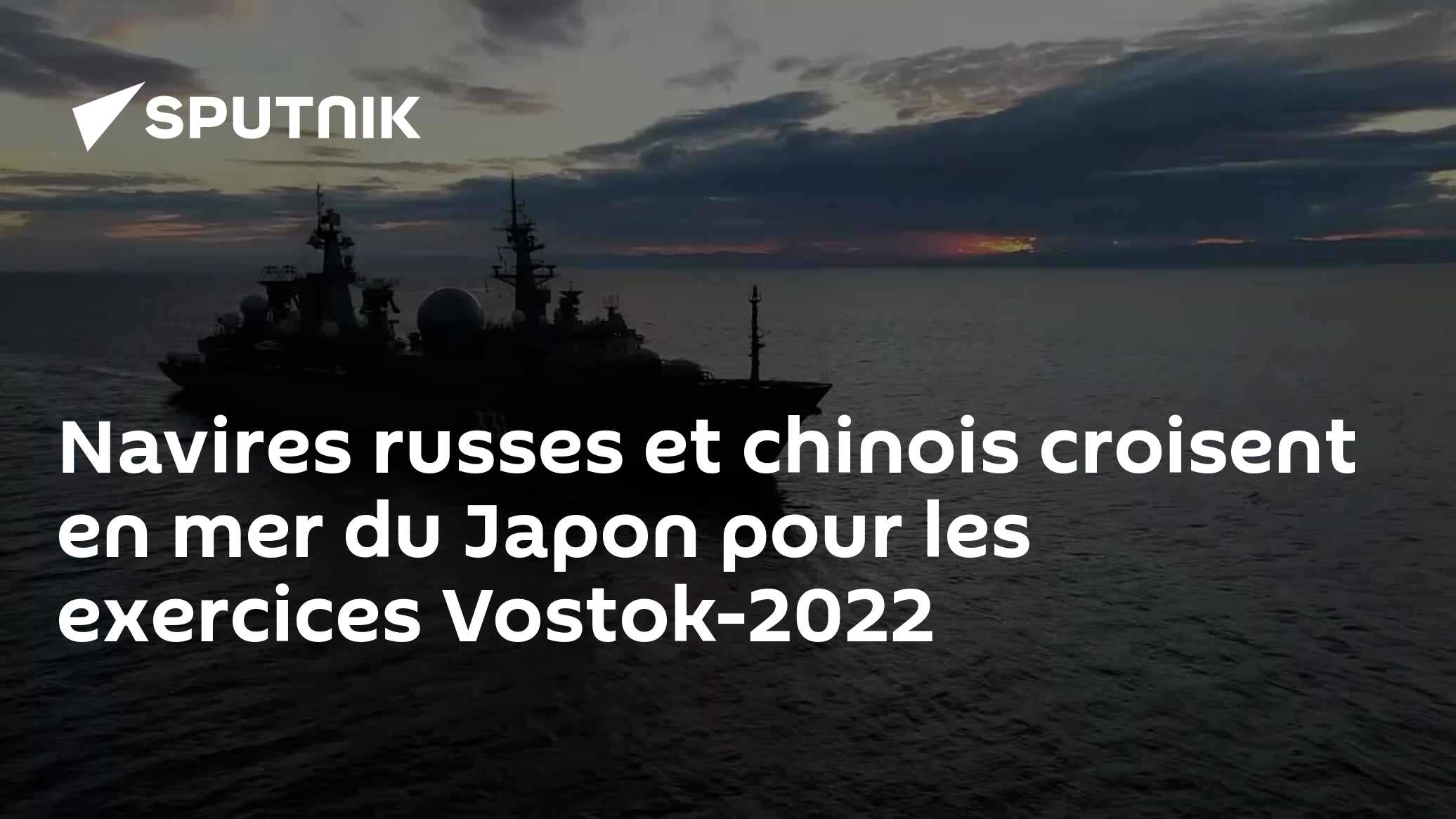 Navires russes et chinois croisent en mer du Japon pour les exercices ...