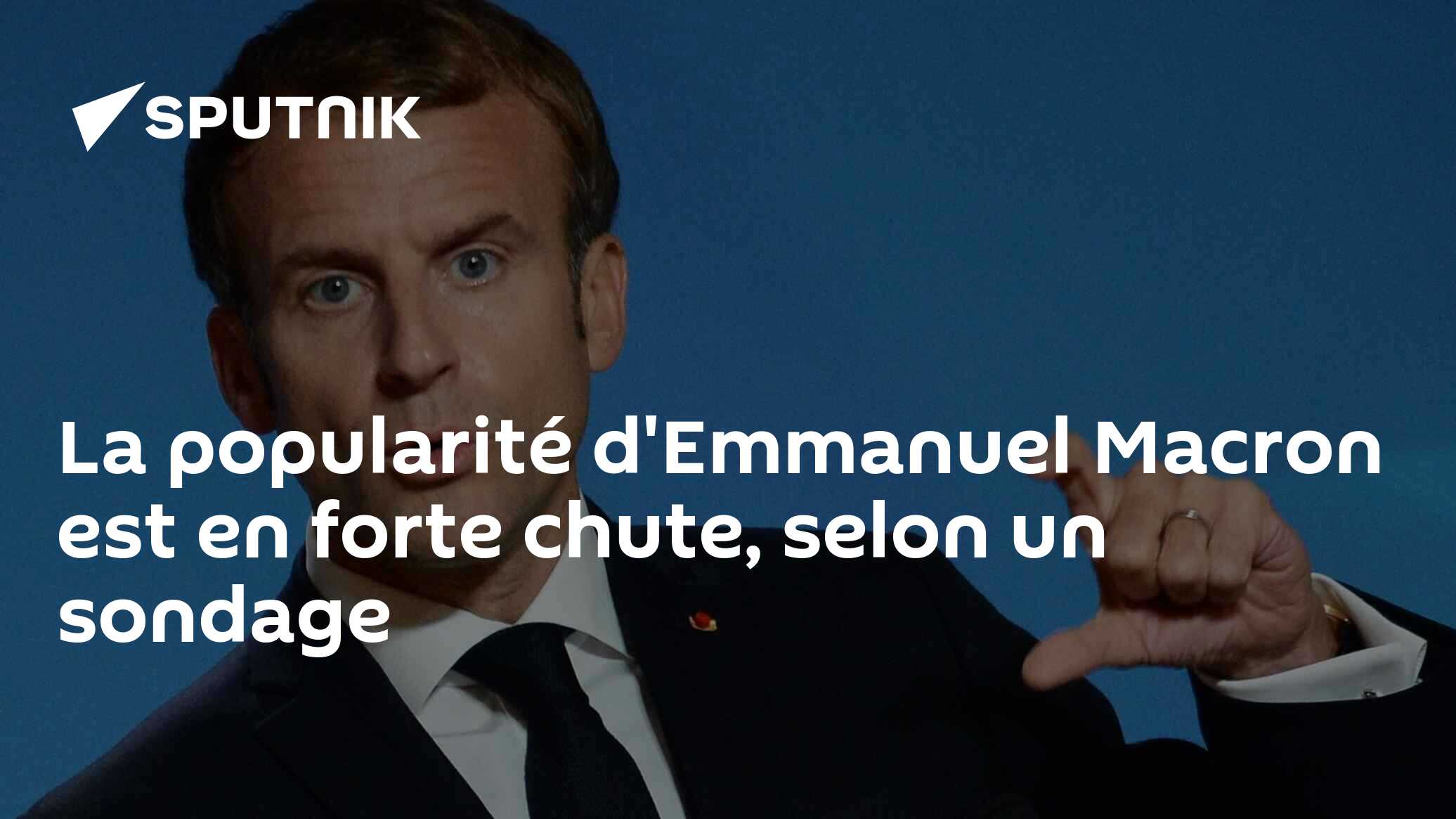 La Popularité D'Emmanuel Macron Est En Forte Chute, Selon Un Sondage ...