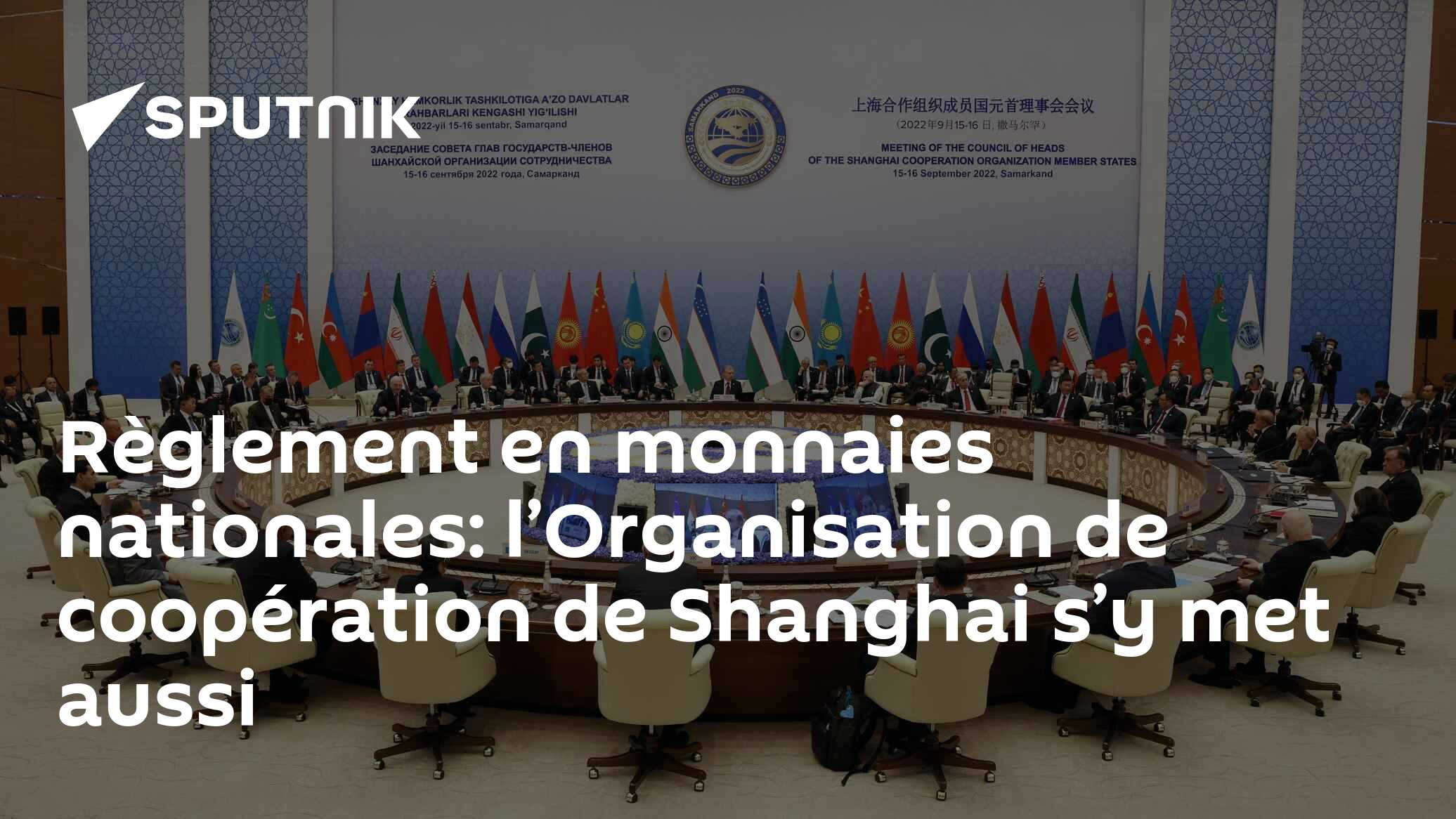 Règlement en monnaies nationales: l’Organisation de coopération de Shanghai s’y met aussi