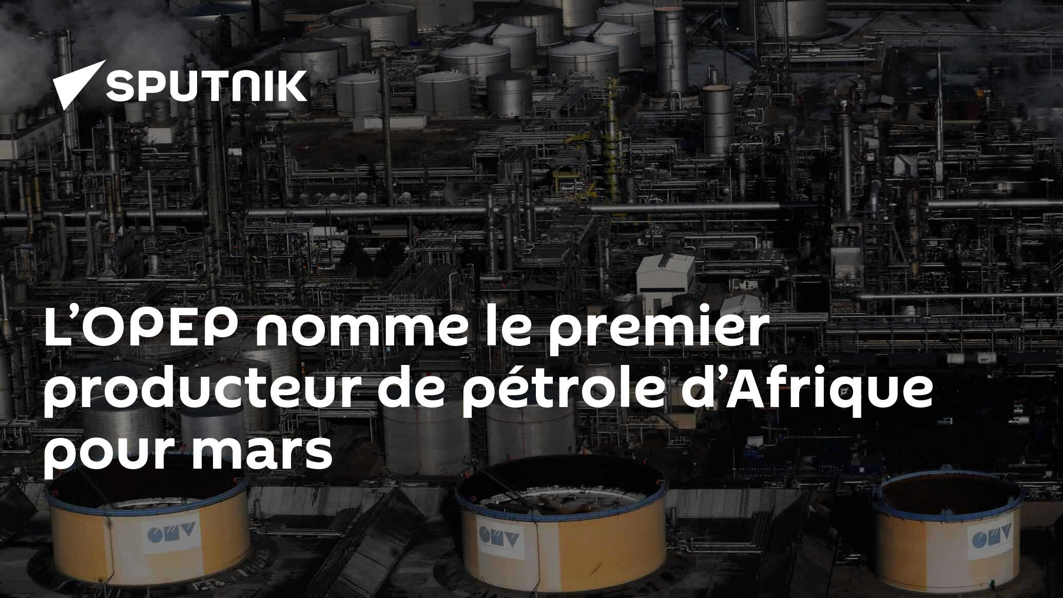 L’OPEP nomme le premier producteur de pétrole d’Afrique pour mars