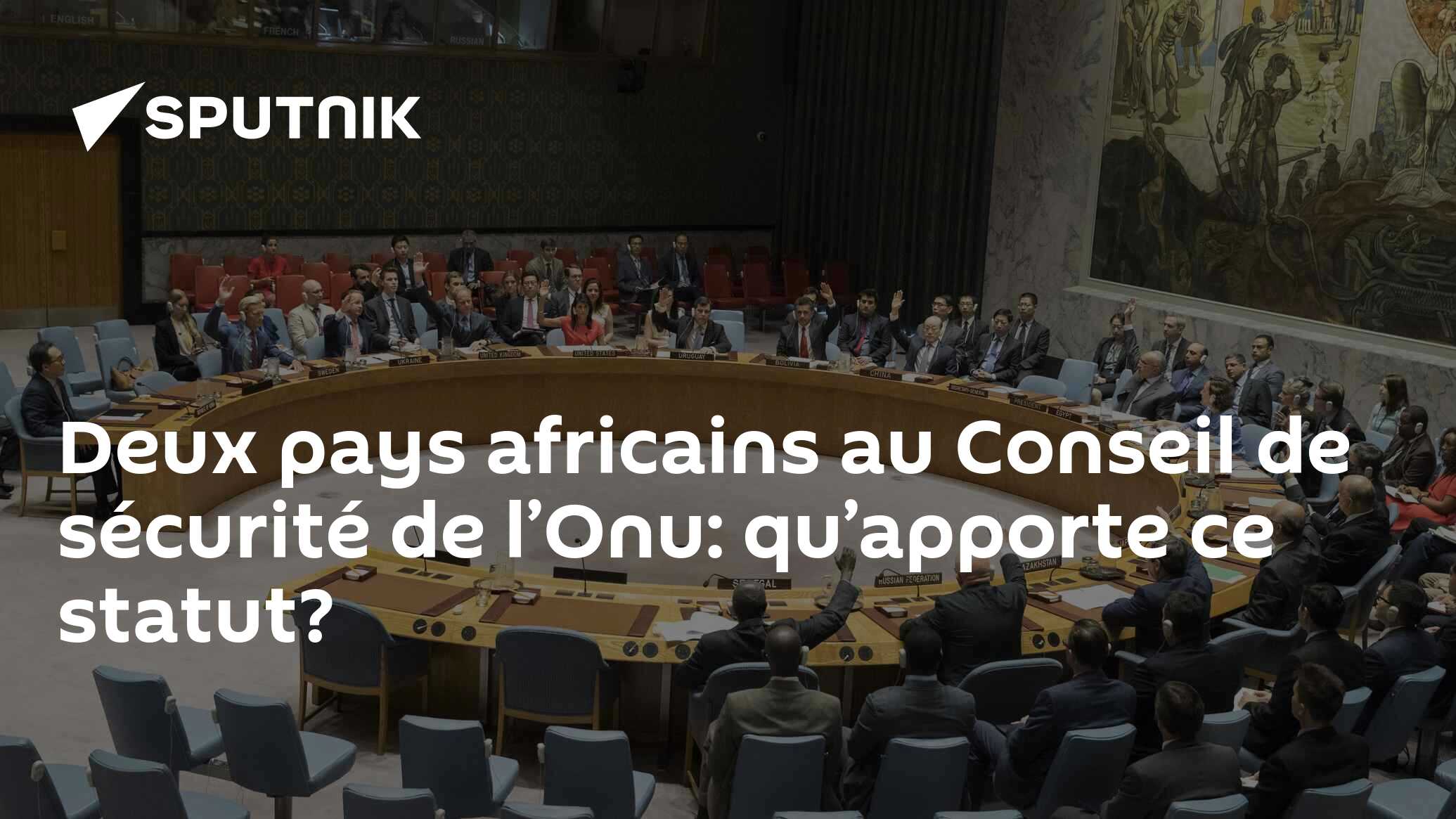 Deux pays africains au Conseil de sécurité de l’Onu: qu’apporte ce statut?