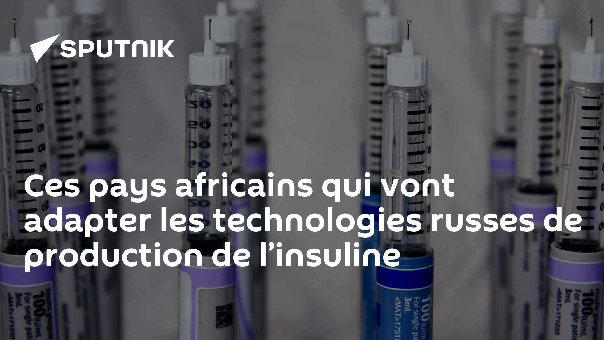 Ces pays africains qui vont adapter les technologies russes de production de l’insuline