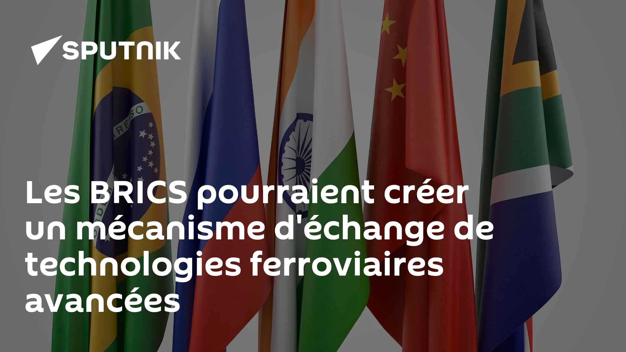 Les BRICS pourraient créer un mécanisme d'échange de technologies ferroviaires avancées