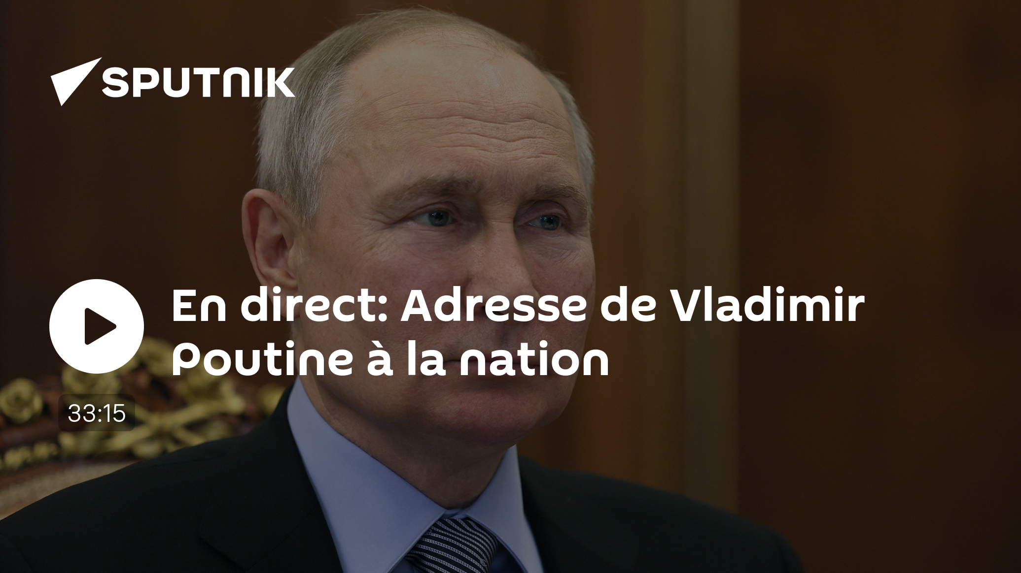 En direct: Adresse de Vladimir Poutine à la nation