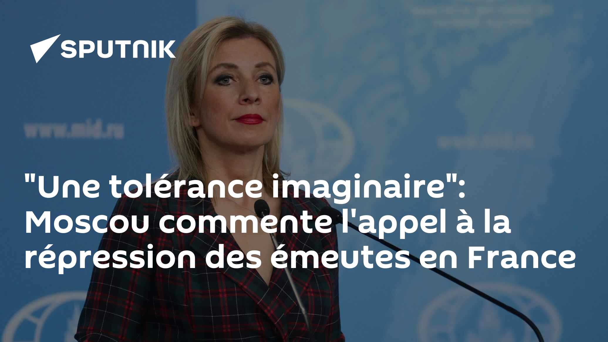 "Une tolérance imaginaire": Moscou commente l'appel à la répression des émeutes en France
