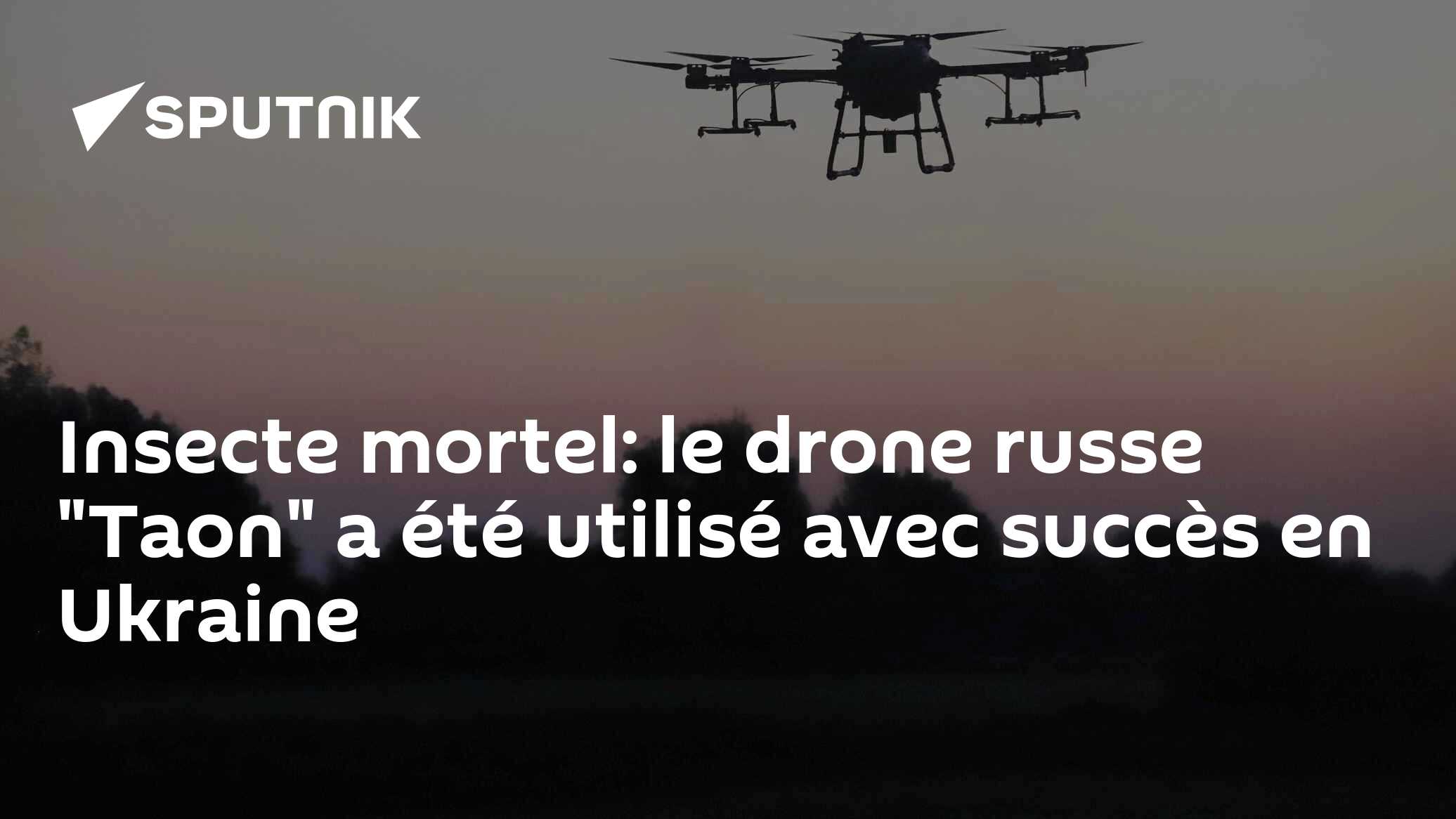 Insecte mortel: le drone russe "Taon" a été utilisé avec succès en Ukraine