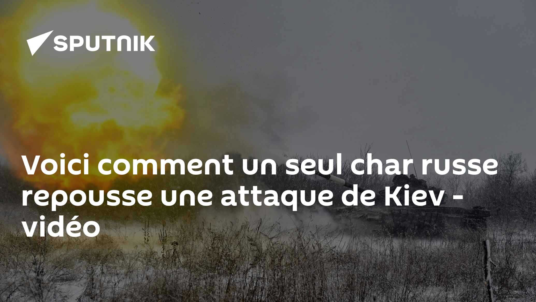 Voici comment un seul char russe repousse une attaque de Kiev - vidéo