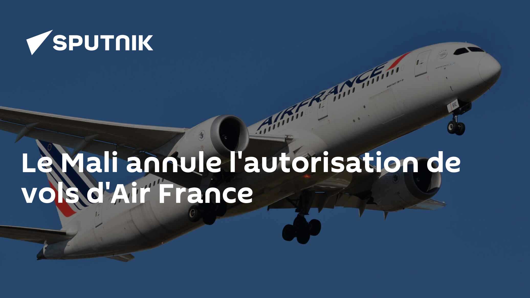 Le Mali annule l'autorisation de vols d'Air France
