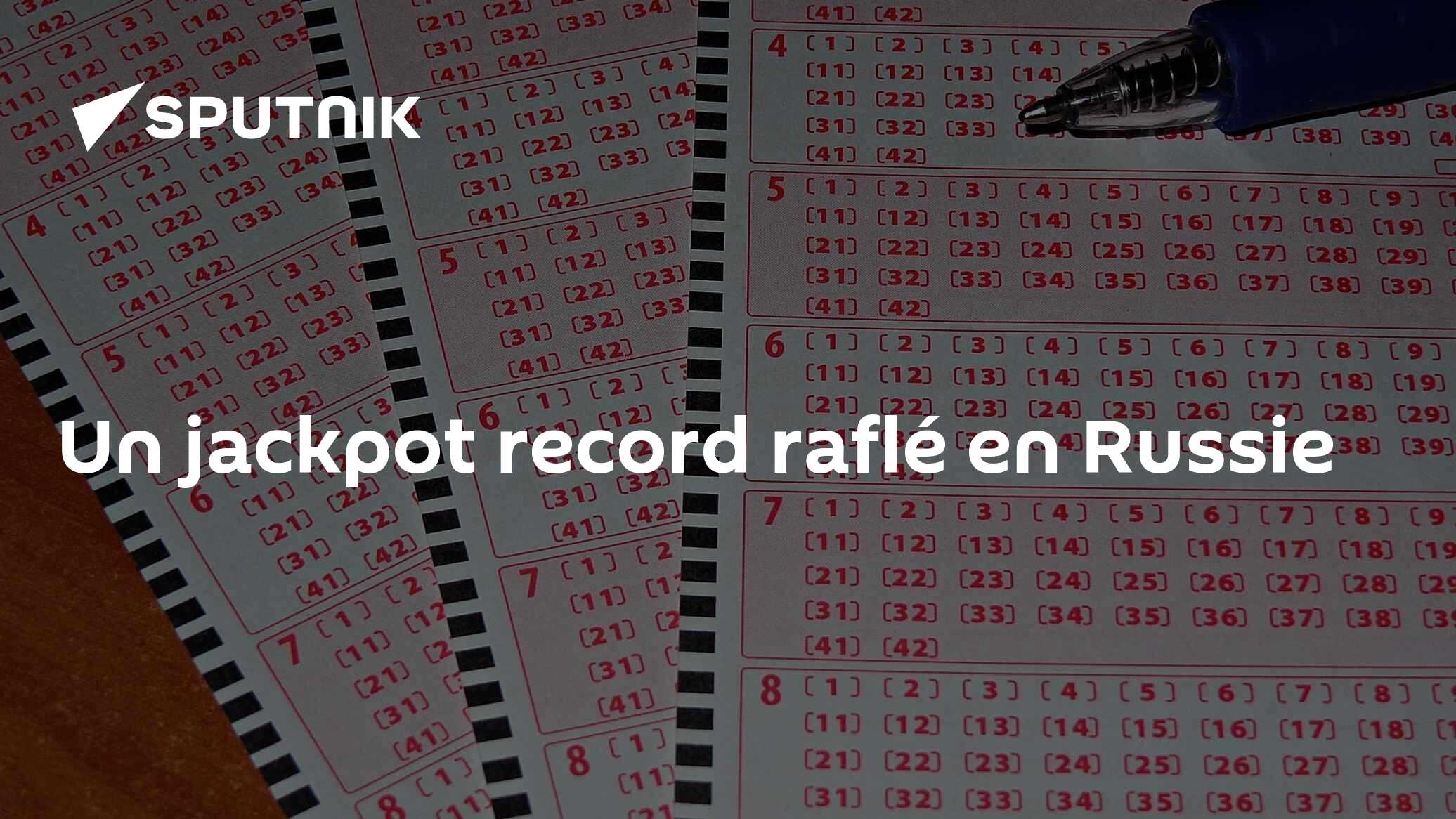 Un jackpot record raflé en Russie