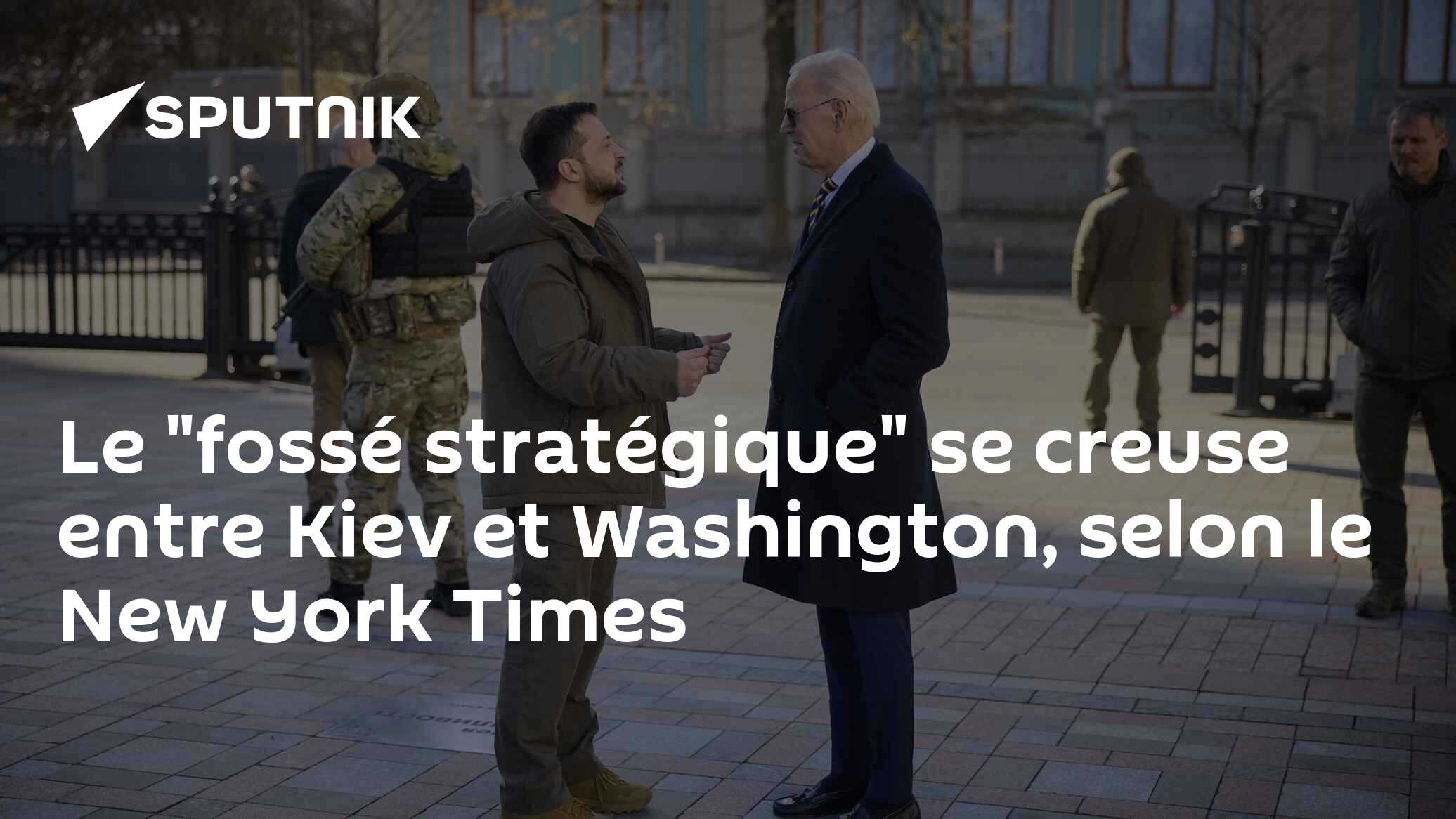 Le "fossé stratégique" se creuse entre Kiev et Washington, selon le New York Times