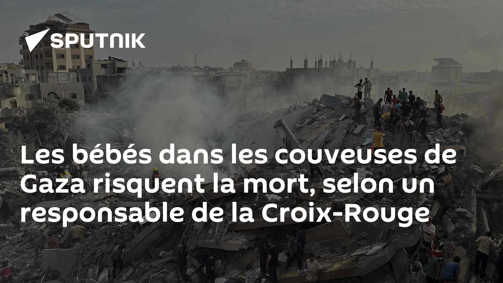 Les bébés dans les couveuses de Gaza risquent la mort, selon un responsable de la Croix-Rouge