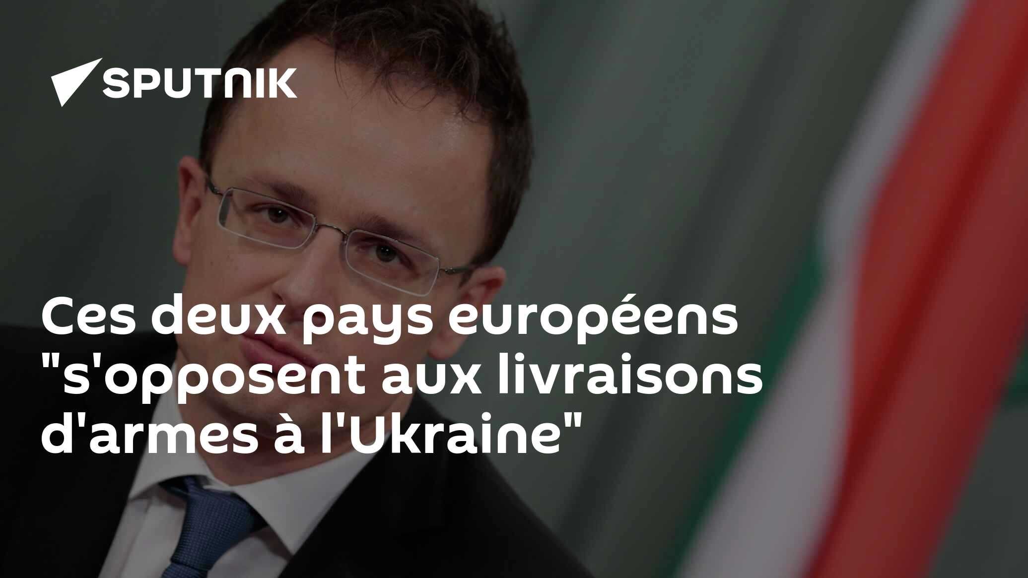 Ces deux pays européens "s'opposent aux livraisons d'armes à l'Ukraine"