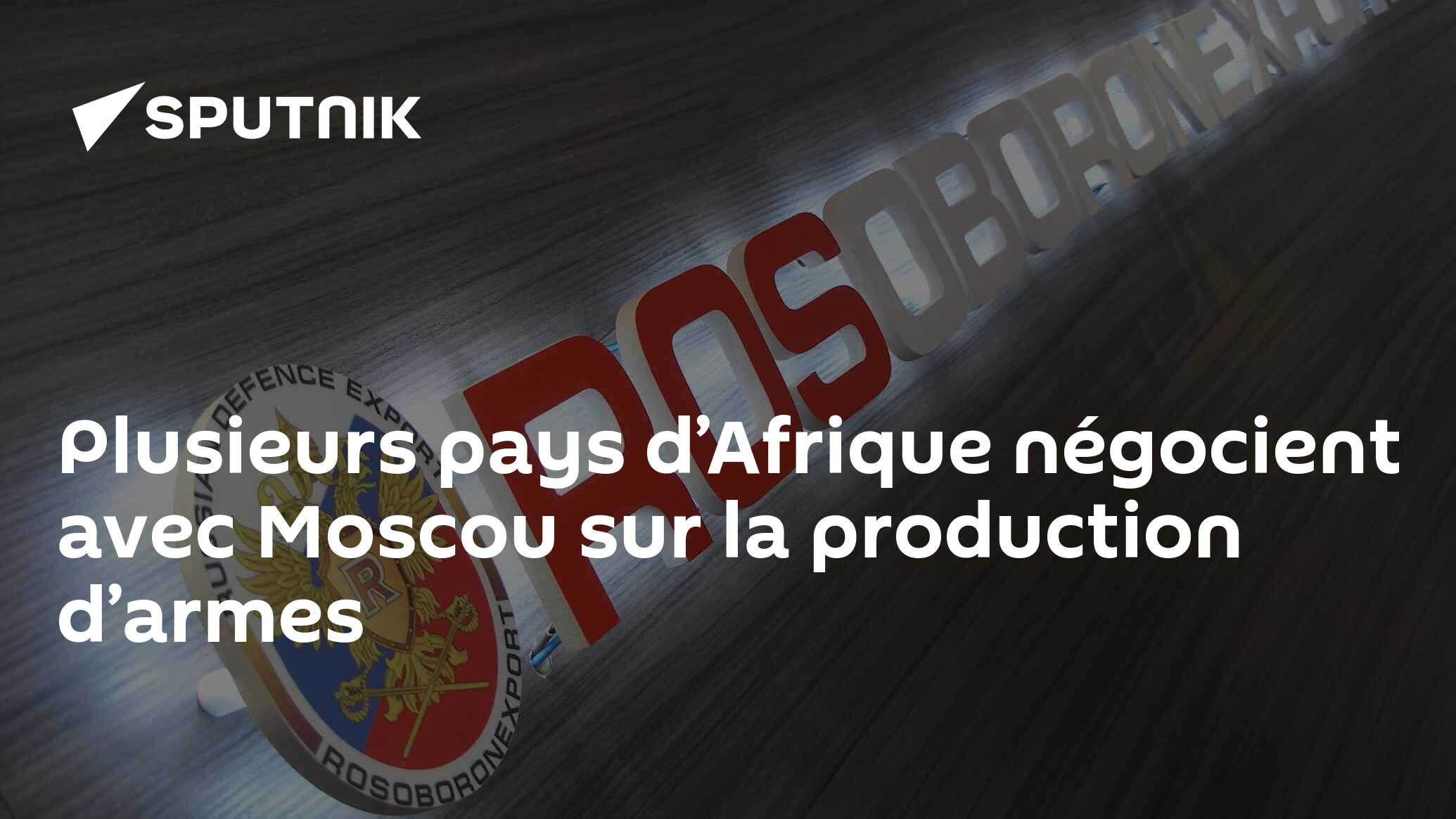 Plusieurs pays d’Afrique négocient avec Moscou sur la production d’armes
